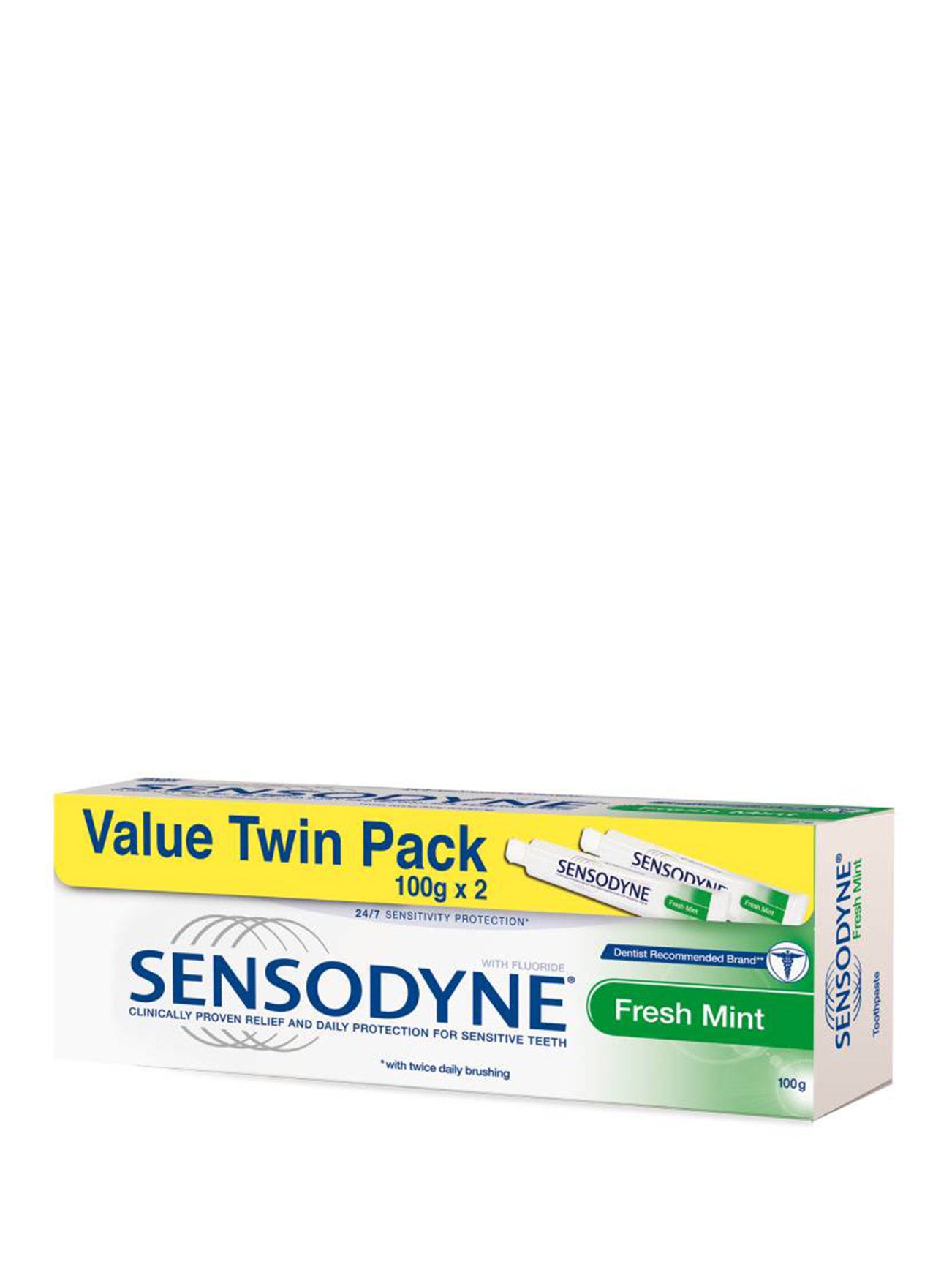 1651986235748_8572_5fbd743f-cf1b-43fa-9a3d-30300e115f2f SENSODYNE FRESH MINT VALUE PACK 2X100G - Image 1