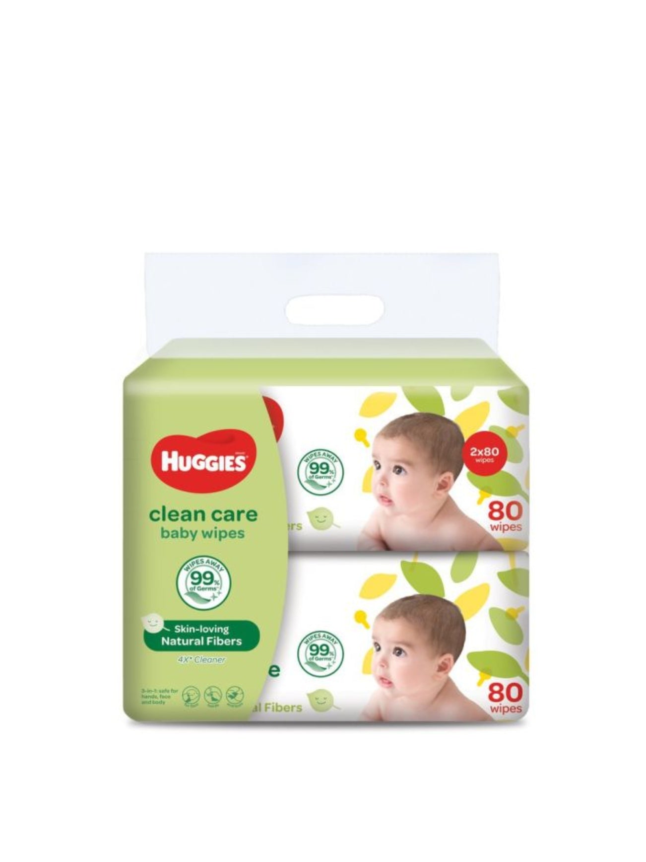 1710812006490_1112_f07736b4-9726-4061-ba8a-ccc4ed9f6dce HUGGIES B/WIPE GENTLE CARE 2X80S - Image 1